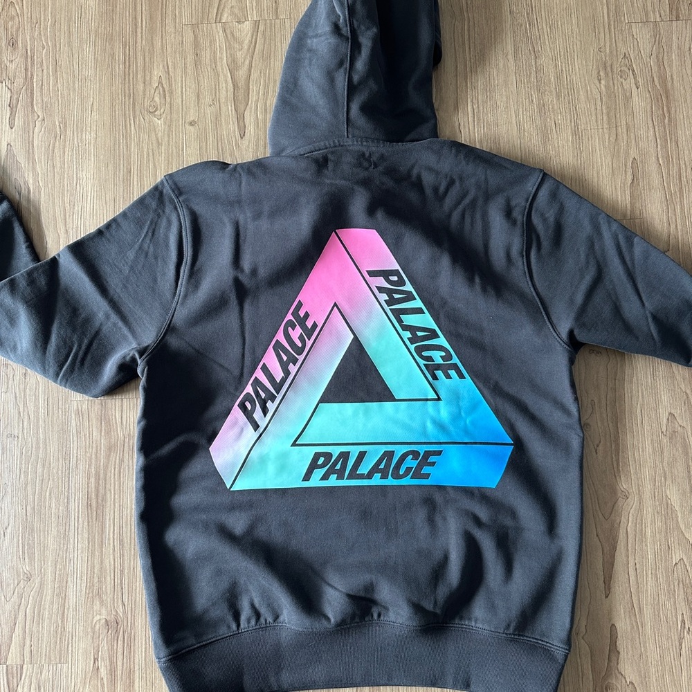 Palace Black Hoodie with Multicolor Logo - Picture 4 of 7